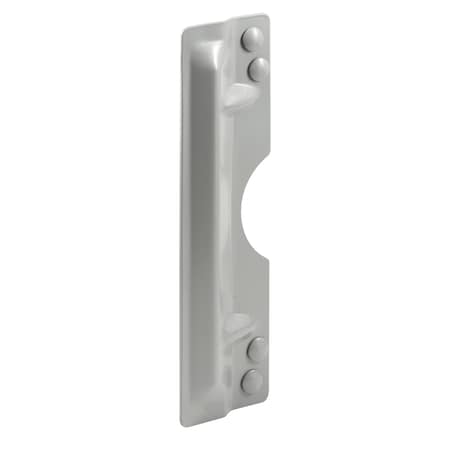 Prime-Line Steel Latch Guard Plate Cover for Out-Swinging Doors, Gray 1 Set U 9503